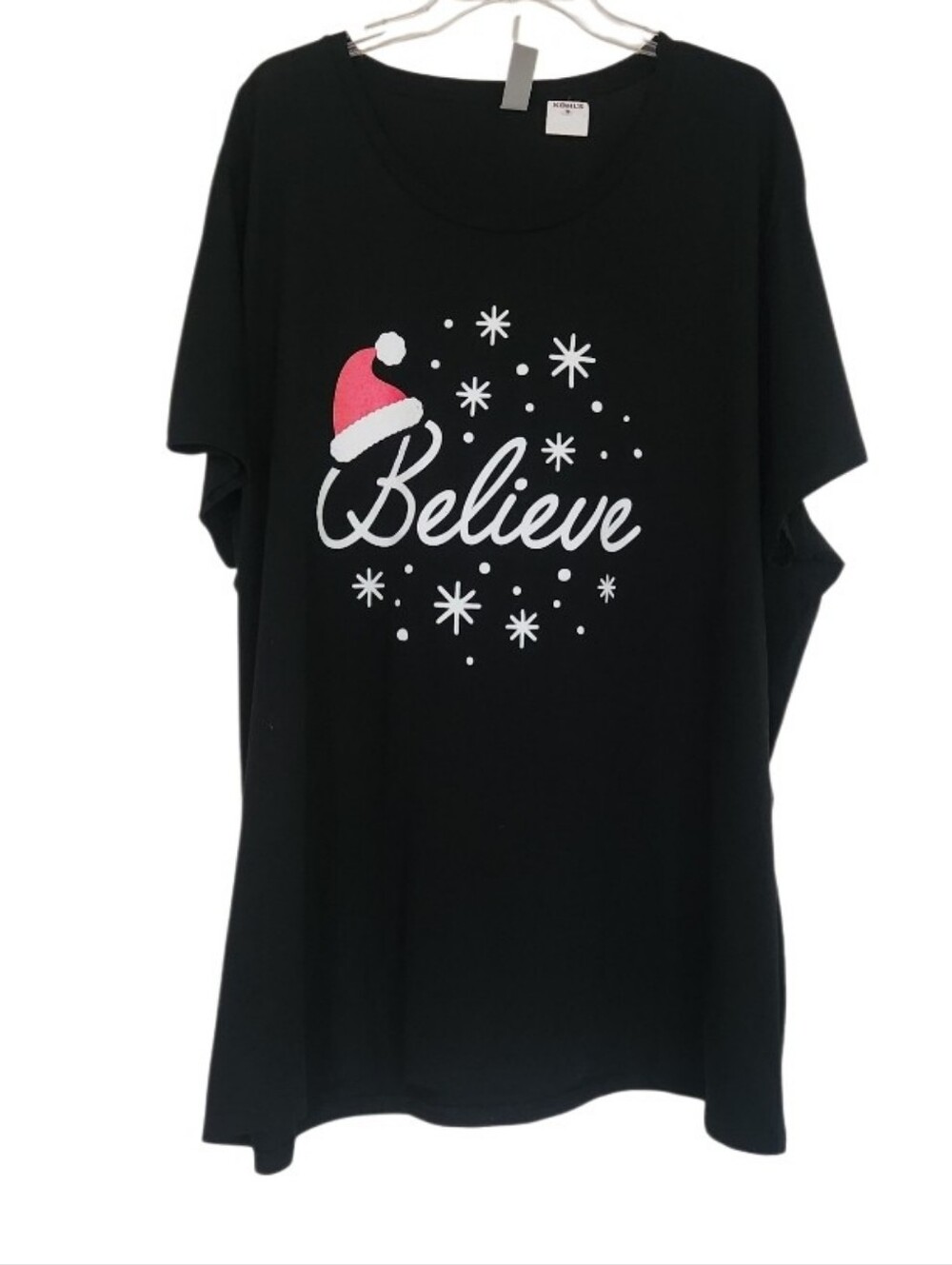 Believe Graphic Holiday Tee - Black Sz 3x Nwt